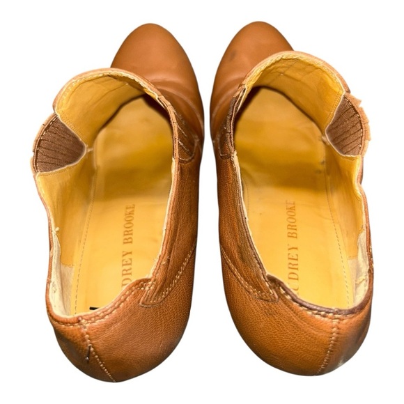 Audrey Brooke Avignon Ankle Boots Women’s 9 Tan Brown Leather Heeled Booties - Picture 11 of 11